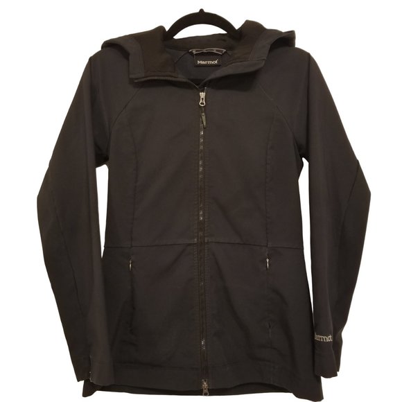 Marmot Women Rain Hooded Jacket Black Light Winter/Fall Coat - Picture 2 of 12